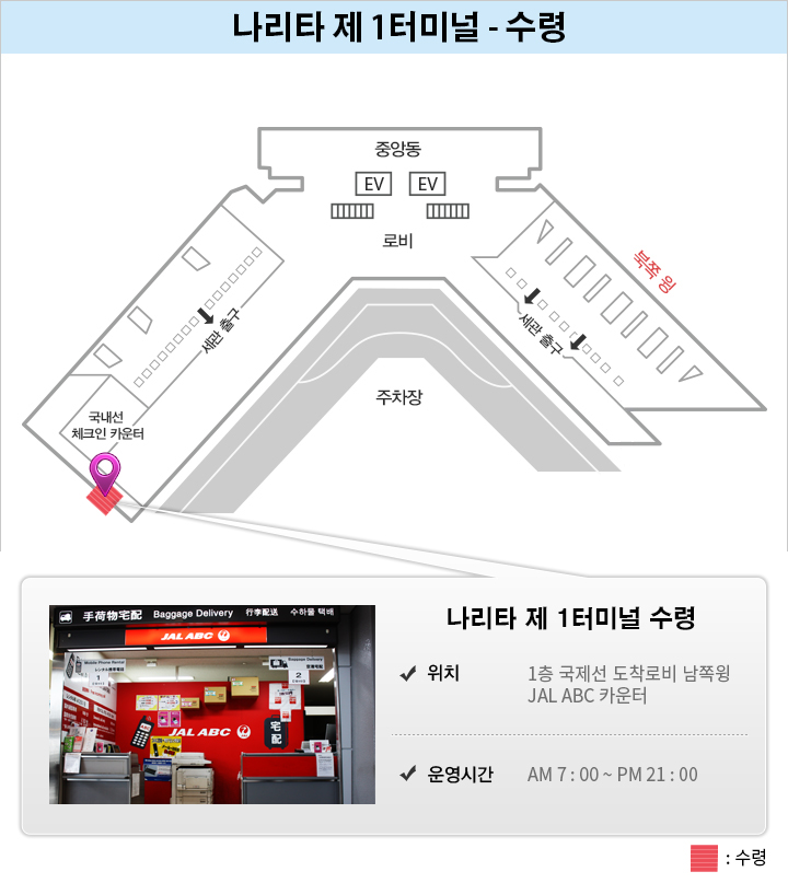 나리타 국제공항-제1터미널 국제선 도착 로비 1층