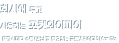 회사에 두고 사용하는 포켓화이파이